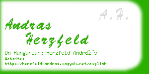 andras herzfeld business card